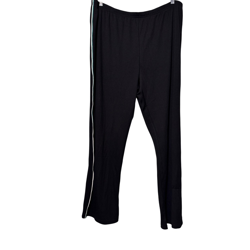 C9 by Champion Duo Dry Relaxed Regular Pants Black Teal Stripe XXL NWT